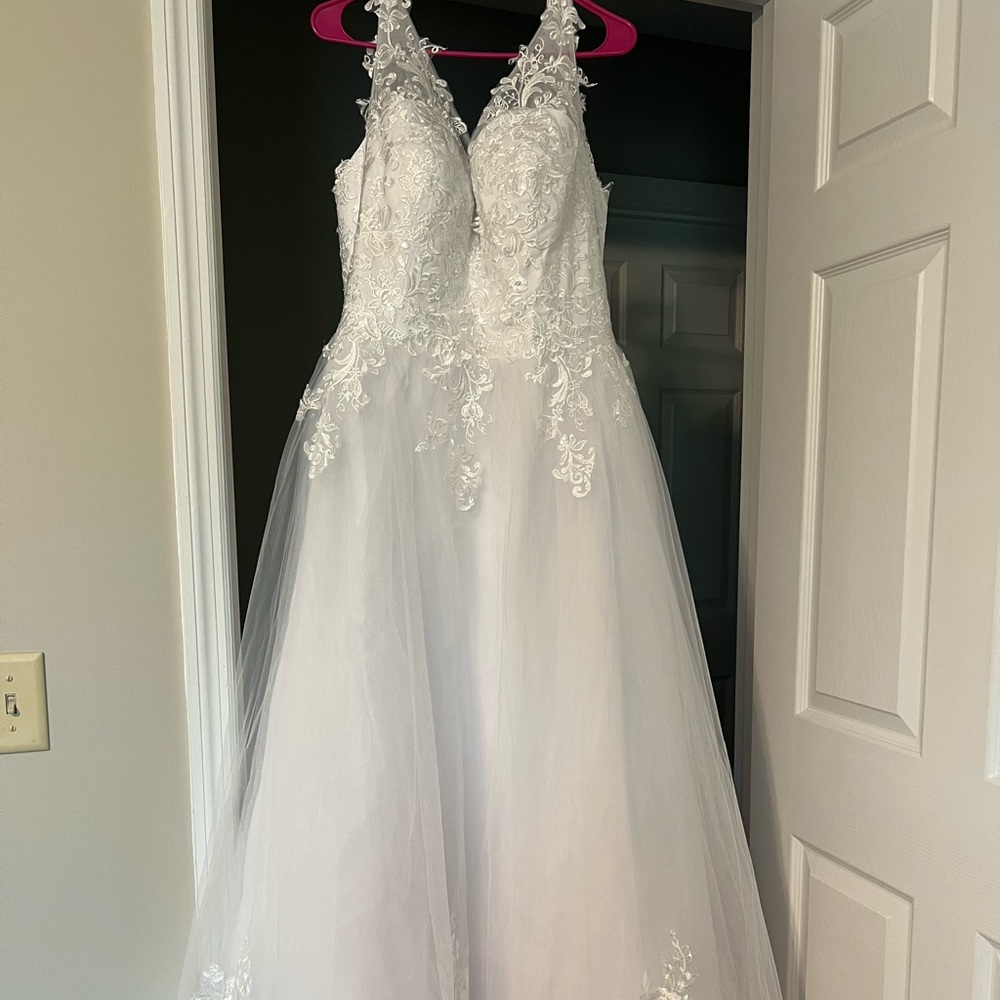 Beautiful white wedding dress